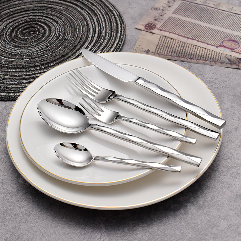 Svelte Silver Luxury Cutlery Set