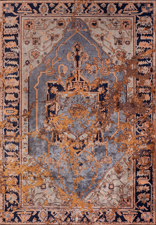 Emperor Terra - Ice Blue Rug
