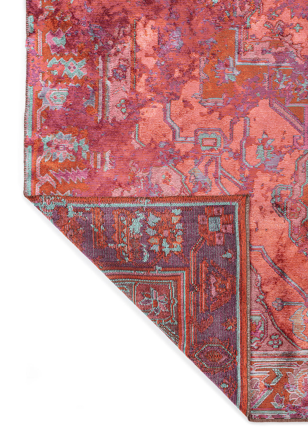Emperor Rust - Turquoise Rug