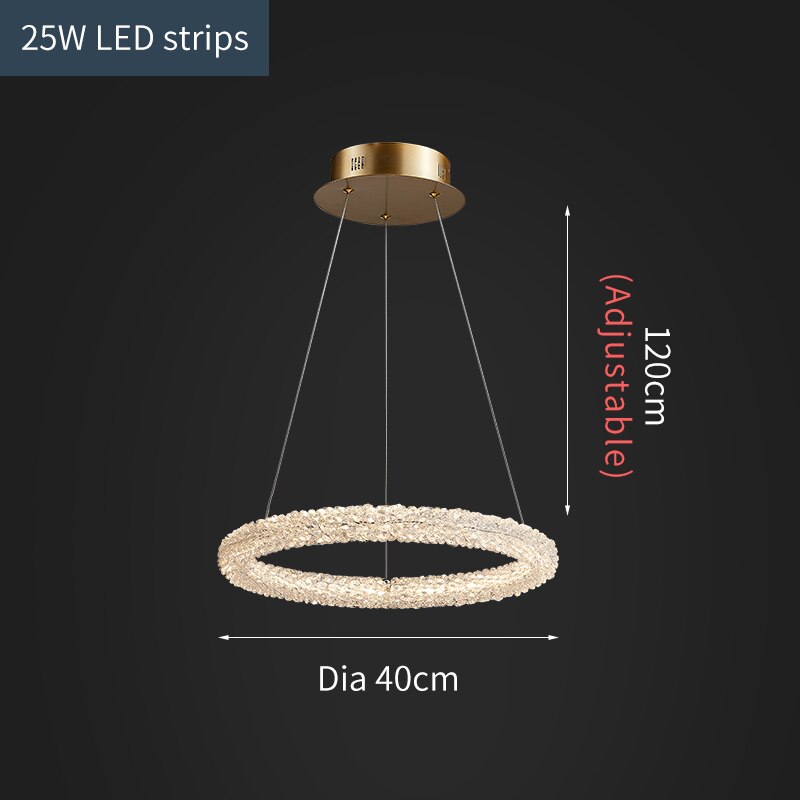 Jillian Sculptural LED Three Tier Crystal Chandelier