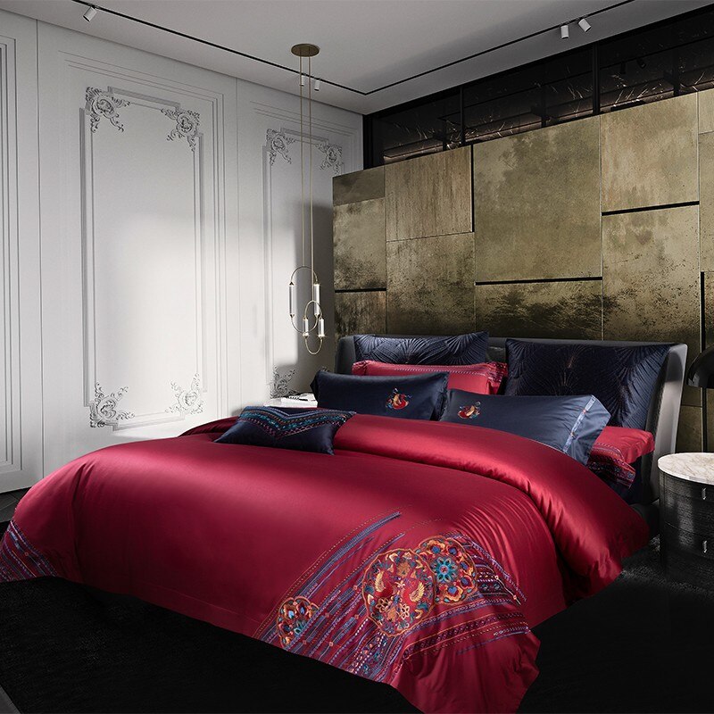 Clennet Luxury Egyptian Cotton Embroidery Bedding Set