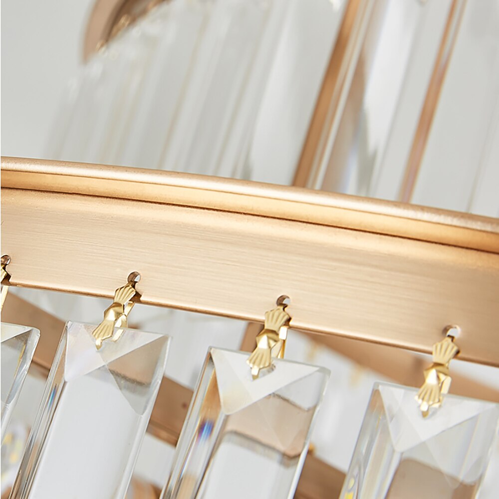 Elizebeth Layered Oversized Two-Tier Crystal Chandelier