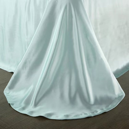 Aristelle Aqua Luxury Pure Mulberry Silk Bedding Set