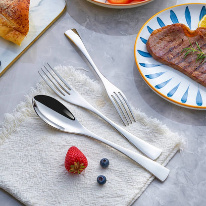 Jet Silver Cutlery Set
