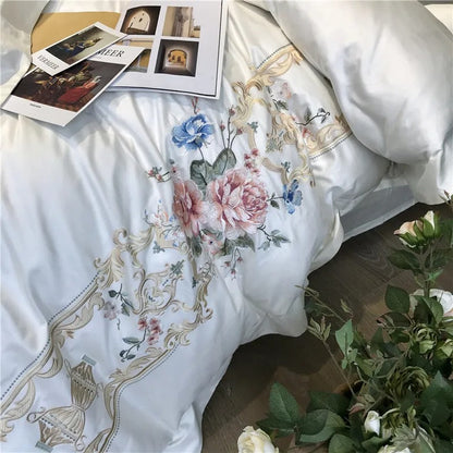 Destiny Blossom Embroidered Bedding Set