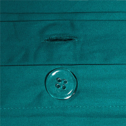 Anahi Green Embroidered Motif Border Egyptian Cotton Bedding Set