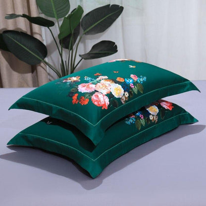 Aida Green Egyptian Cotton Bedding Set