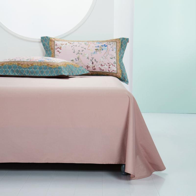 Anne Hybrid Floral And Diamond Printed Silky Egyptian Cotton Bedding Set