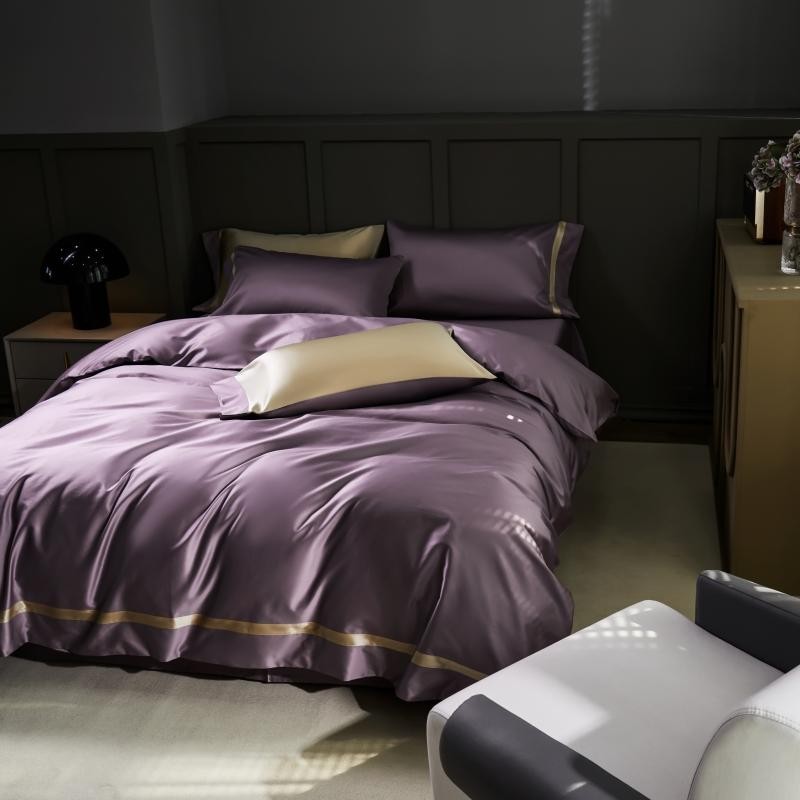 Manya Classic Solid Reversible Egyptian Cotton Bedding Set