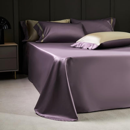Manya Classic Solid Reversible Egyptian Cotton Bedding Set