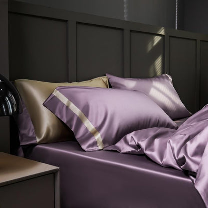 Manya Classic Solid Reversible Egyptian Cotton Bedding Set