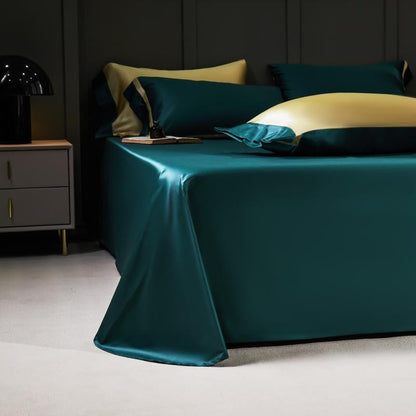 Manya Classic Solid Reversible Egyptian Cotton Bedding Set