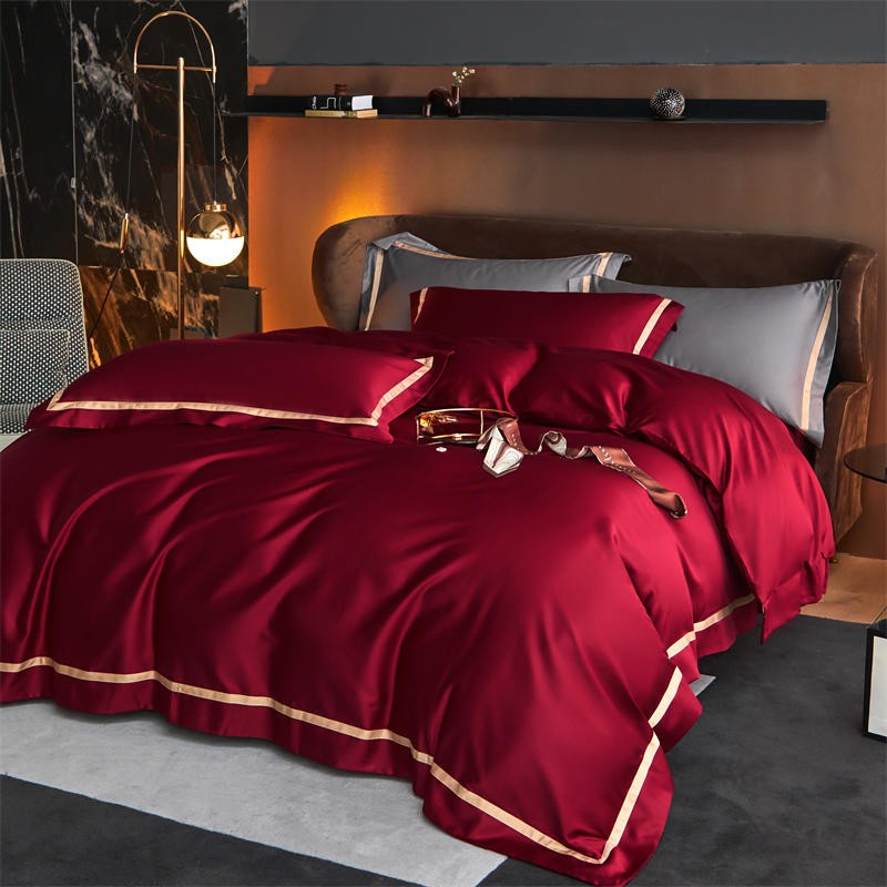 Karine Modern Seamless Solid Egyptian Cotton Bedding Set