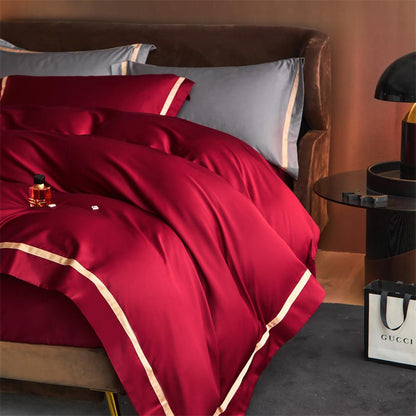 Karine Modern Seamless Solid Egyptian Cotton Bedding Set