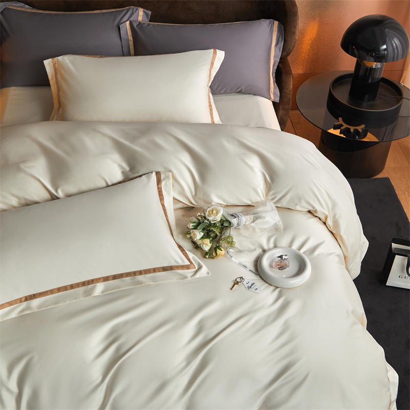 Karine Modern Seamless Solid Egyptian Cotton Bedding Set