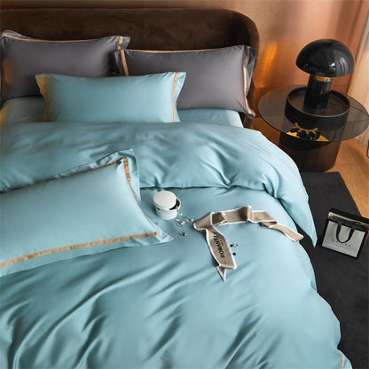 Karine Modern Seamless Solid Egyptian Cotton Bedding Set