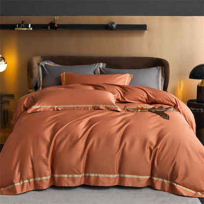 Karine Modern Seamless Solid Egyptian Cotton Bedding Set