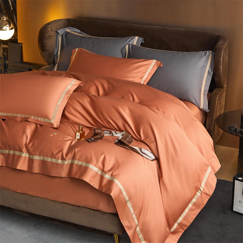 Karine Modern Seamless Solid Egyptian Cotton Bedding Set
