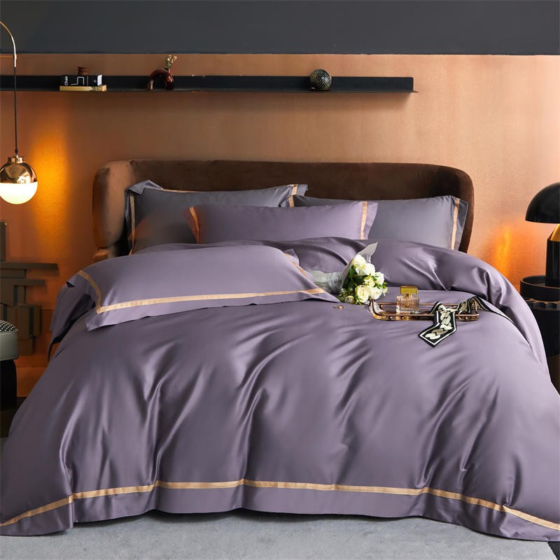 Karine Modern Seamless Solid Egyptian Cotton Bedding Set