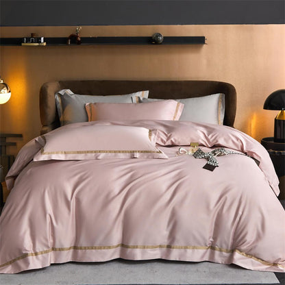 Karine Modern Seamless Solid Egyptian Cotton Bedding Set