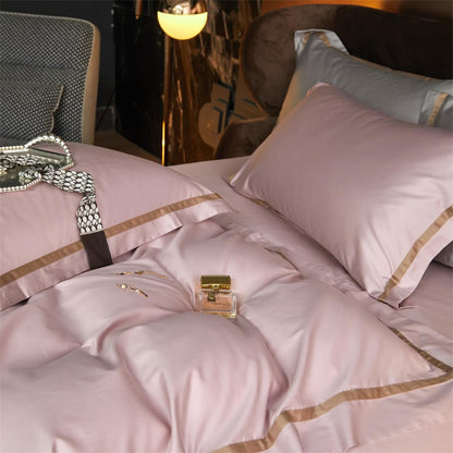 Karine Modern Seamless Solid Egyptian Cotton Bedding Set