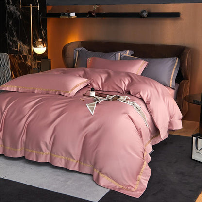 Karine Modern Seamless Solid Egyptian Cotton Bedding Set