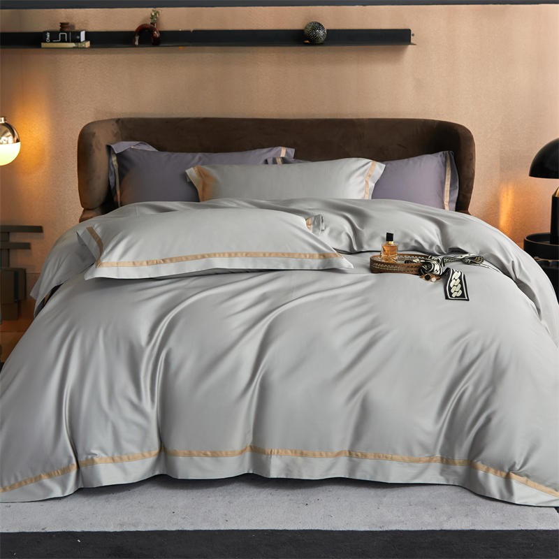 Karine Modern Seamless Solid Egyptian Cotton Bedding Set