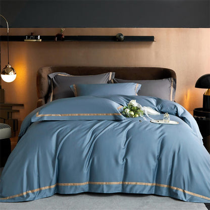 Karine Modern Seamless Solid Egyptian Cotton Bedding Set