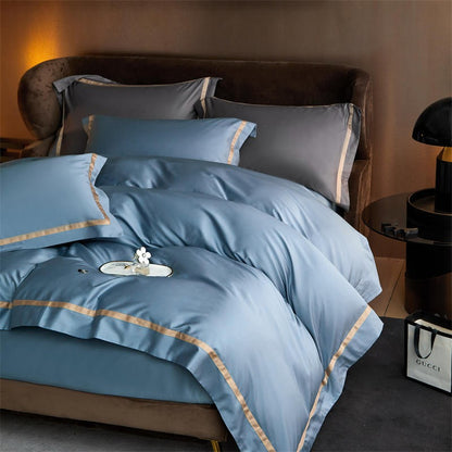 Karine Modern Seamless Solid Egyptian Cotton Bedding Set